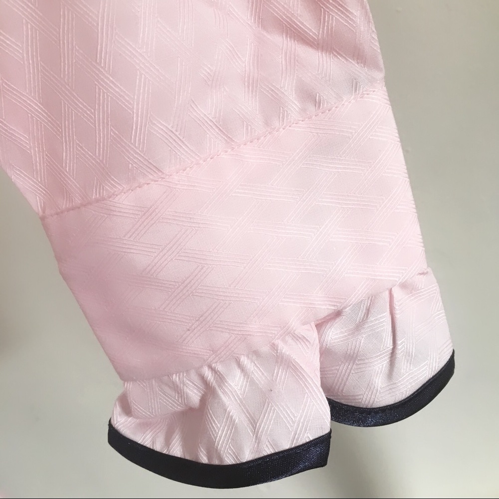 Frilly Button Front Pink Ruffle Blouse - Picture 7 of 8
